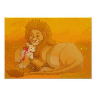 Lion and the Lamb Print
