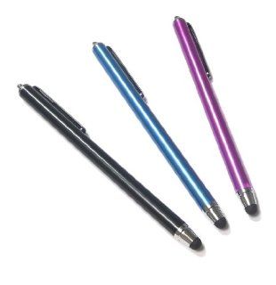 Bargains Depot (Black & Blue & Purple) 3 pcs (3 in 1 Bundle Combo Pack) SILM / ACCURATE / FINE POINT / THINNER BARREL Capacitive Stylus/styli Universal Touch Screen Pen for Tablet & Cell Phone : Cell Phone / Smartphone : Samsung R680 Repp, Sam