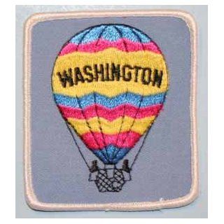 FB055 Washington Hot Air Balloon Embroidered Applique Travel Souvenir Patch FD   Novelty Baseball Caps
