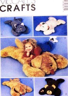 McCall's 9616 Crafts Sewing Pattern Fuzzy Friends Animal Pillow Shams