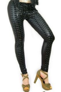 Sexy & Rock & Pop black color Hologram printed fashion spandex ankle Leggings at  Womens Clothing store