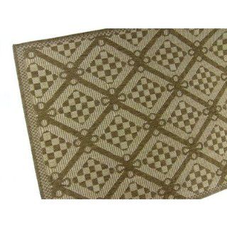 American Mills Honeycomb Polypropylene Indoor/Outdoor Area Rug, 5 Feet 3 Inch by 7 Feet 6 Inch, Chocolate : Doormats : Patio, Lawn & Garden