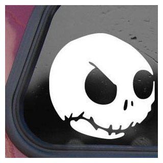 Nightmare Before Christmas White Sticker Decal JACK SKELLINGTON White Sticker Decal   Decorative Wall Appliques  