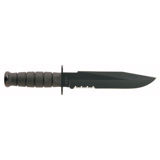 Ka Bar Black Fighter Fixed Serrated Black Knife 2 1271 0 KA BAR Knives, Inc Hunting Knives