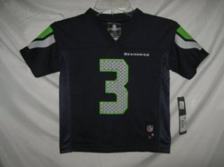 Russell Wilson Seattle Seahawks Navy NFL Kids 2013 14 Season Mid tier Jersey (Kids 7): Clothing