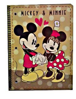 Disney Vintage Mickey & Minnie Mouse 50 Sheets Notebook : Decorative Paper : Office Products