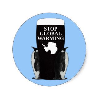 Stop global warming sticker