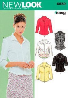 New Look Sewing Pattern 6952 Misses Tops, Size A (8 10 12 14 16 18)