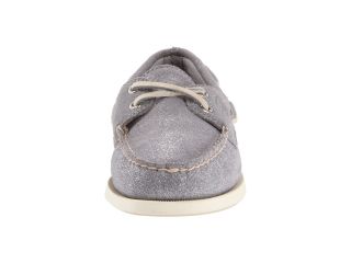 Sperry Top Sider A/O 2 Eye Silver Sparkle Suede