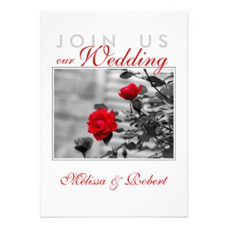 Red Roses Wedding Invitations