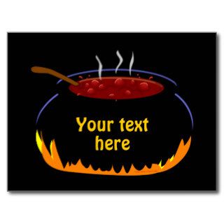 Bubbling Witch Cauldron Fun Halloween Postcard