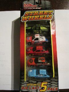 1998 Racing Champions Hot Rod Issue Number 19, Street Wheels Dynamite Diecast 5 Pack: Toys & Games