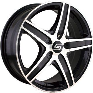 Sacchi S48 16 Black Wheel / Rim 4x98 & 4x4.25 with a 42mm Offset and a 67.1 Hub Bore. Partnumber 248 6733B: Automotive