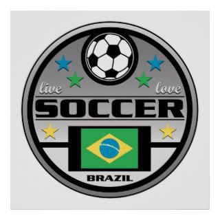 Live Love Soccer Brazil Poster