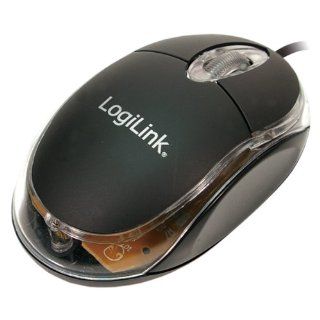 LogiLink LED optische Notebook Maus schwarz: Computer & Zubehr