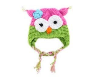 Winter Lovely Owl Design Baby Infant Boy Girl Warm Knitted Beanie Hat Cap D: Clothing
