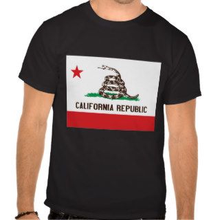 CALIFORNIA REPUBLIC STATE FLAG RATTLESNAKE SHIRT