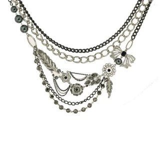 1928 Jewelry Boutique Starry Night Charms Multi Chain Necklace as seen on Jeri Ryan: Jewelry