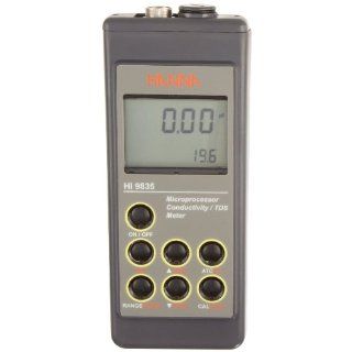 Hanna Instruments HI 9835 EC/TDS/NaCl/degree C Meter: Science Lab Multiparameter Meters: Industrial & Scientific