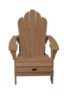Stann Creek Dark Brown Adirondack Chair : Polywood Adirondack Chairs : Patio, Lawn & Garden