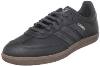 adidas Originals Men's Samba Leather Retro Sneaker, Black/Fairway/Light Scarlet, 9 M US: Fashion Sneakers: Shoes