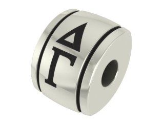 Delta Gamma Barrel Sorority Bead Fits Most Pandora Style Bracelets Including Pandora, Chamilia, Biagi, Zable, Troll and More. High Quality Bead in Stock for Immediate Shipping: Jewelry