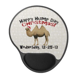 Happy Hump Day Christmas Funny Wednesday Camel Gel Mouse Pads
