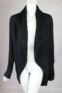 INC International Concepts Womens Black Ribbed Cardigan Sweater XS at  Womens Clothing store