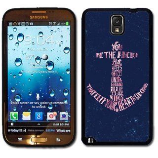 Samsung Galaxy Note 3 Black Rubber Silicone Case   Anchor You be the Anchor that keeps my feet on the ground Poem: Cell Phones & Accessories