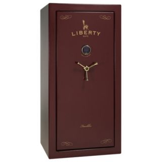Liberty Franklin LF27 27 Gun Safe Electronic Lock Burgundy Marble Brass 705934