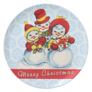 Vintage Christmas Dinner Plates