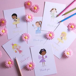 eight fairy thank you cards by the note studio