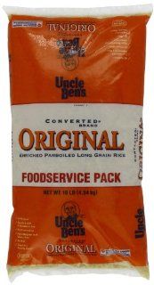 Uncle Ben's Converted Enriched Parboiled Long Grain Rice 10 Pound Bag : Dried White Rice : Grocery & Gourmet Food
