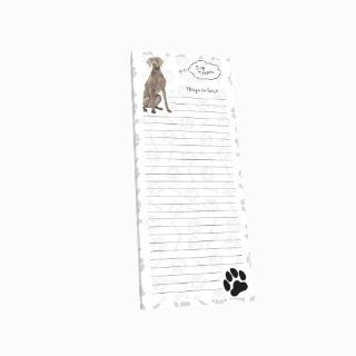 Weimaraner Magnetic List Pad, Got Yo Gifts, MLPD130 : Blank Postcards : Office Products