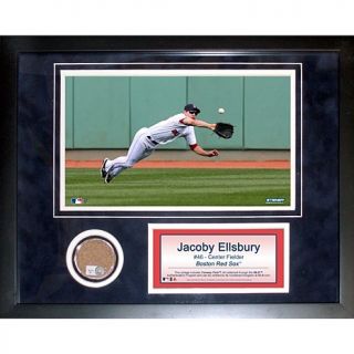 Jacoby Ellsbury Red Sox Dirt Collage by Steiner Sports