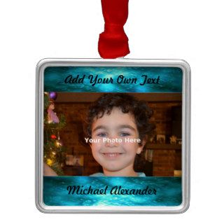 Jewel Tone Photo Ornament