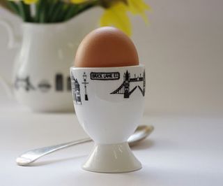 illustrated london eggcup by martha mitchell design