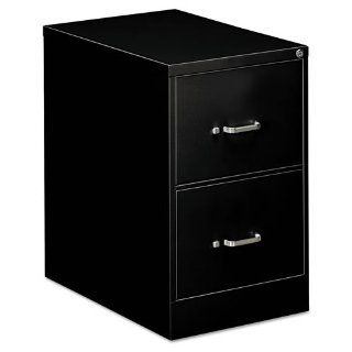 OIF   Two Drawer Economy Vertical File, 18 1/4w x 26 1/2d x 29h, Black   Sold As 1 Each   Wire follower block keeps files upright. : Financial Calculators : Office Products