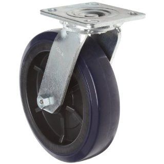 RWM Casters 47 Series Plate Caster, Swivel, Kingpinless, Cast Iron Wheel: Industrial & Scientific