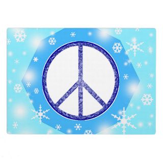 Snowflake Christmas Beautiful Cute Winter Peace Display Plaque