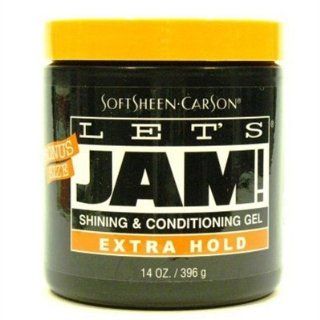 Lets Jam Shine+Cond Gel 14oz X Hold Jar (3 Pack) : Hair Styling Creams Or Hair Styling Gels Or Hair Styling Lotions : Beauty