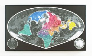 large world map by the future mapping company