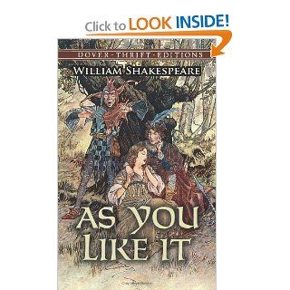 As You Like It (Dover Thrift Editions) William Shakespeare 9780486404325 Books