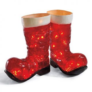 Grandin Road Illuminated Santa Boots