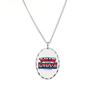 Necklace Oval Charm This Is What Puerto Rican Looks Like with Flag: Artsmith Inc: Jewelry