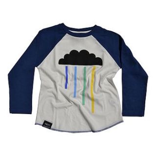 storm cloud child's baseball t shirt by cute graffiti childrenswear