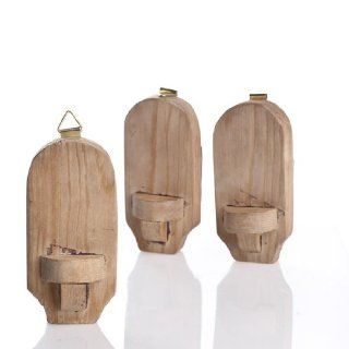 Miniature Unfinished Wood Wall Sconces for Dollhouses, Crafting and Designing  Package of 12