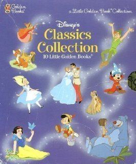 10 Disney Little Golden Books Slipcase Set (includes Snow White, Cinderella, Peter Pan, Pinnochio, Lady and the Tramp, Alice in Wonderland, Fox and the Hound, Jungle Book, Sleeping Beauty, and The Sorcerer's Apprentice): 9780307158802: Books
