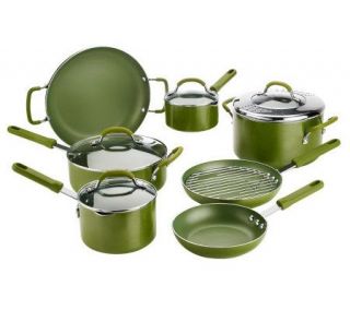 CooksEssentials 12 piece Cookware Set w/ Color Smart Nonstick —