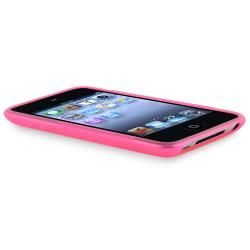 Pink TPU Case/ Screen Protector for Apple iPod Touch Generation 4 BasAcc Cases